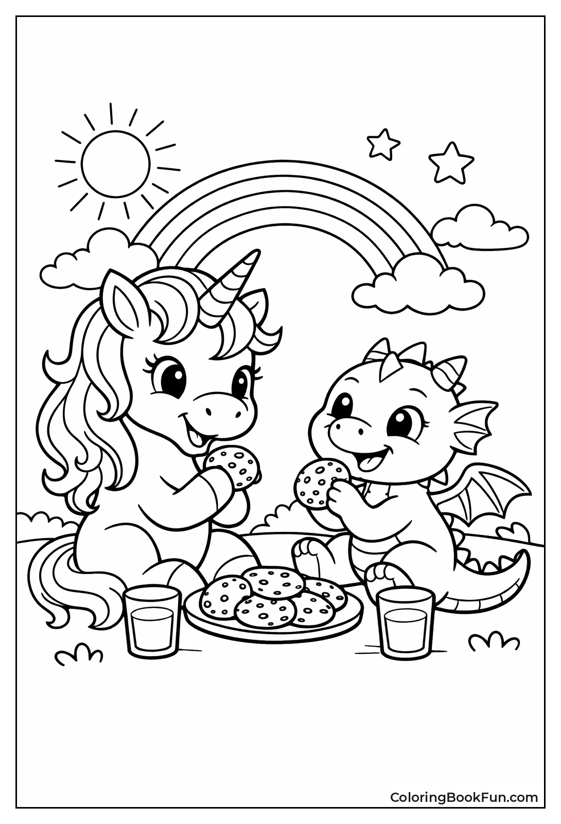 Unicorn & Dragon Friends