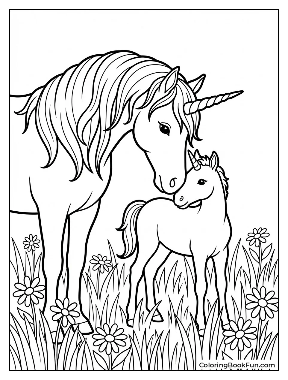 Unicorn Mother and Foal