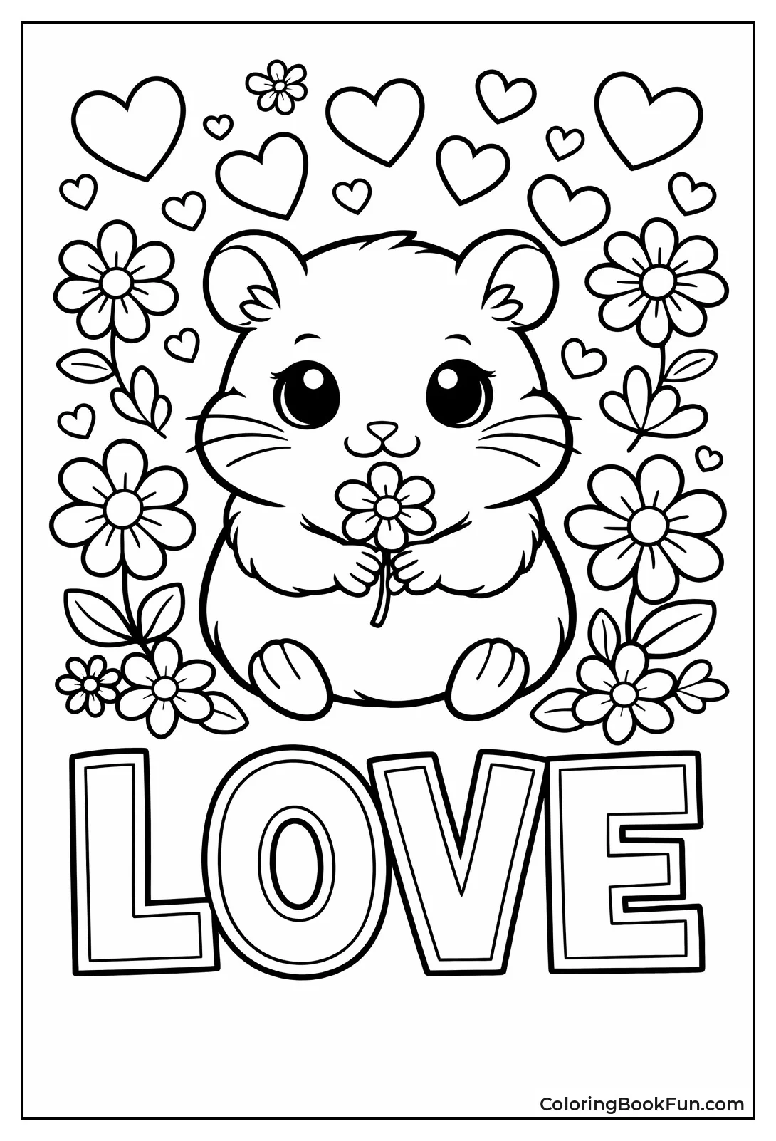 Valentine Hearts Hamster