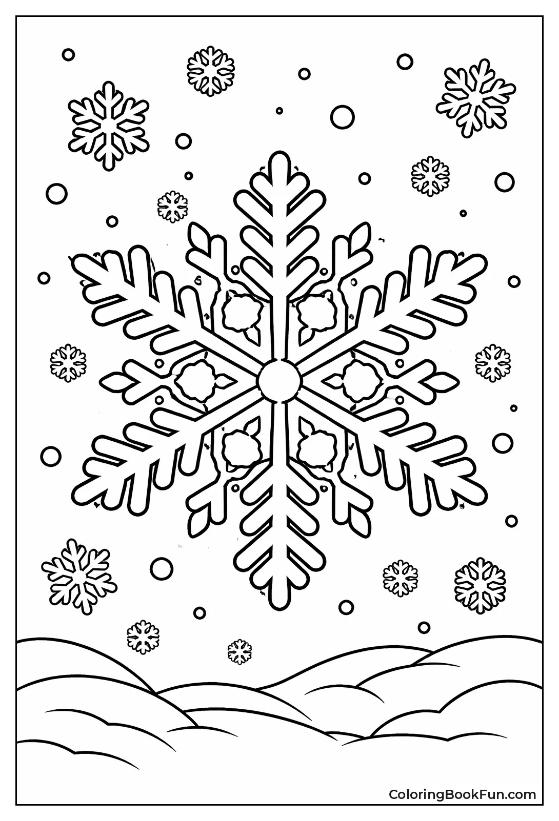 Vibrant Snowflake Design