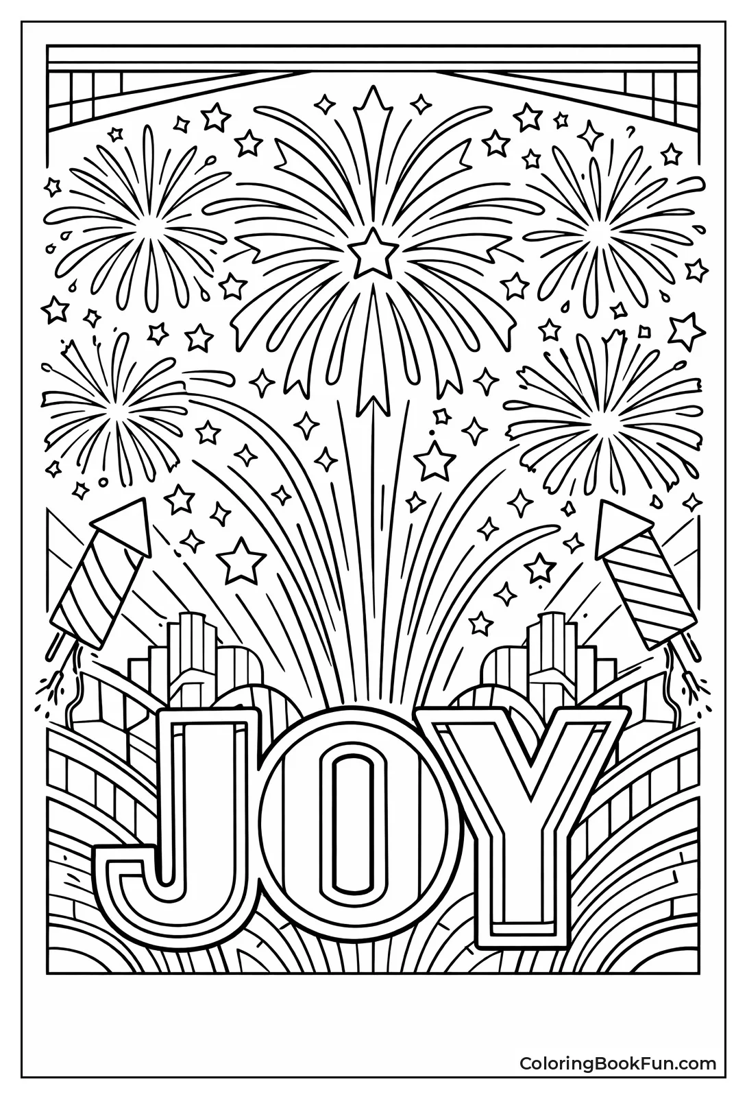 Vintage Fireworks Poster