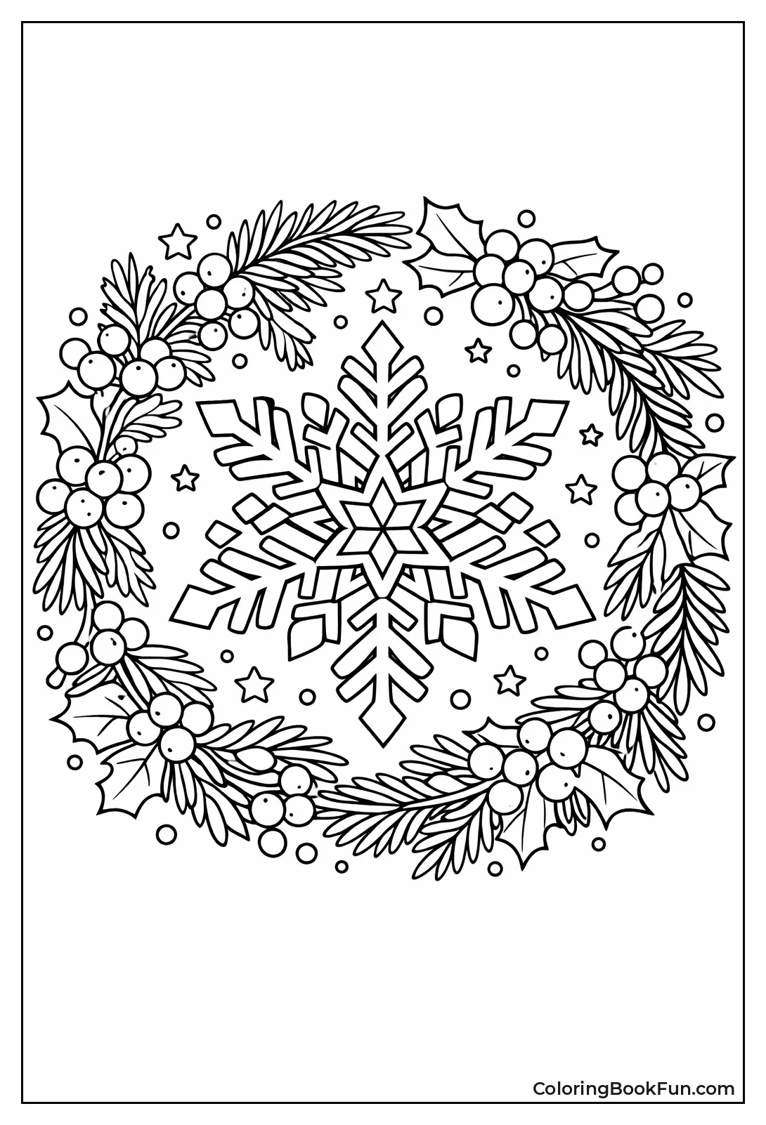 Winter Wreath Snowflake