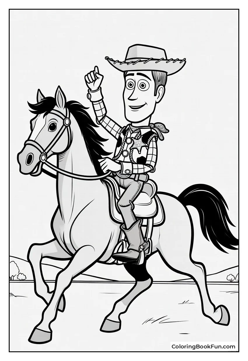 Woody Riding Bullseye