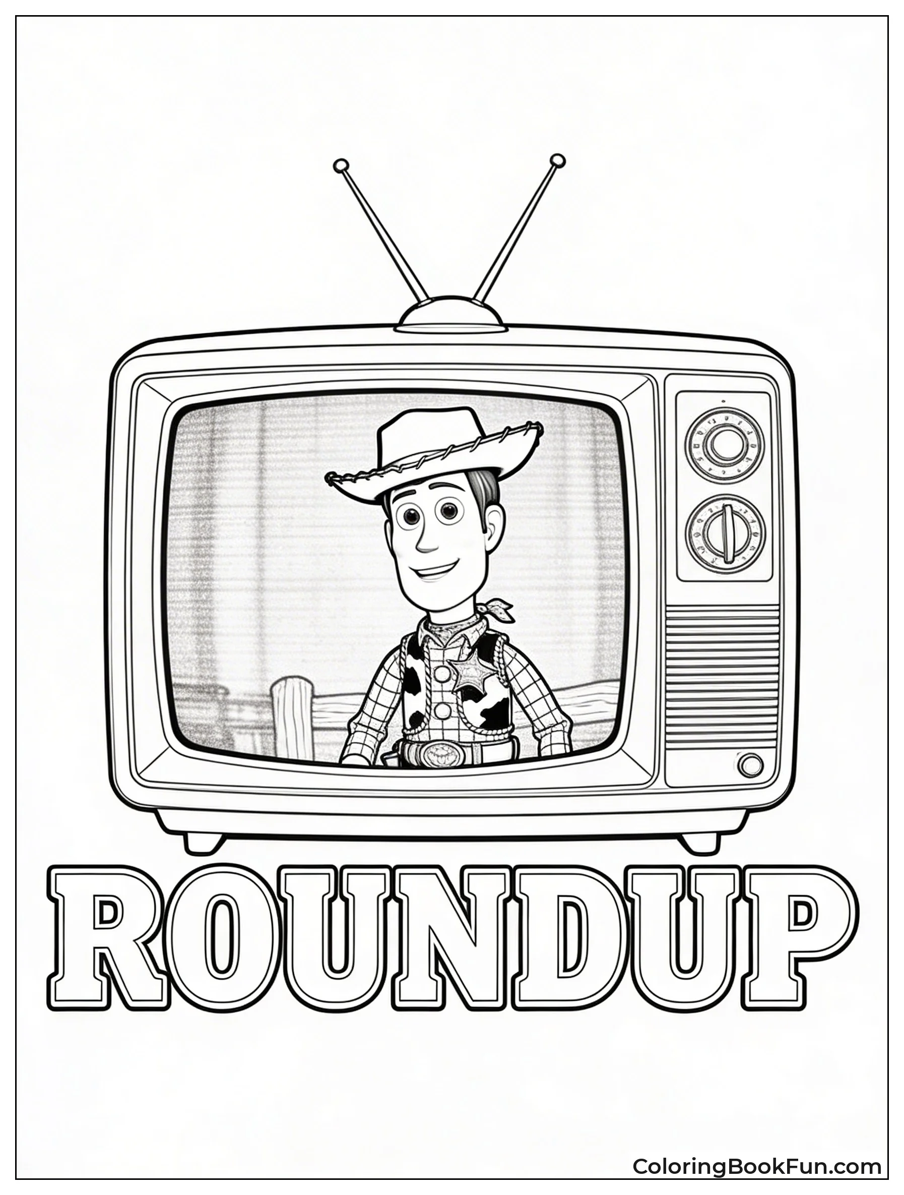 Woody's Roundup TV Screen