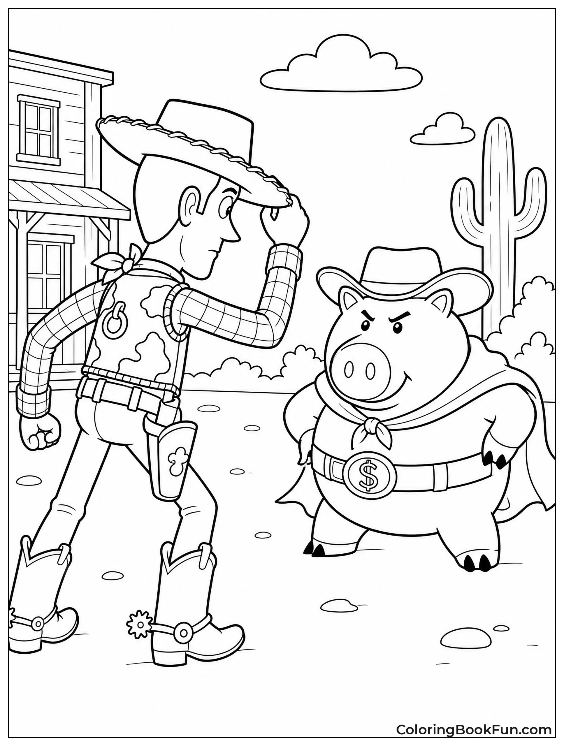 Woody Faces Evil Dr Porkchop