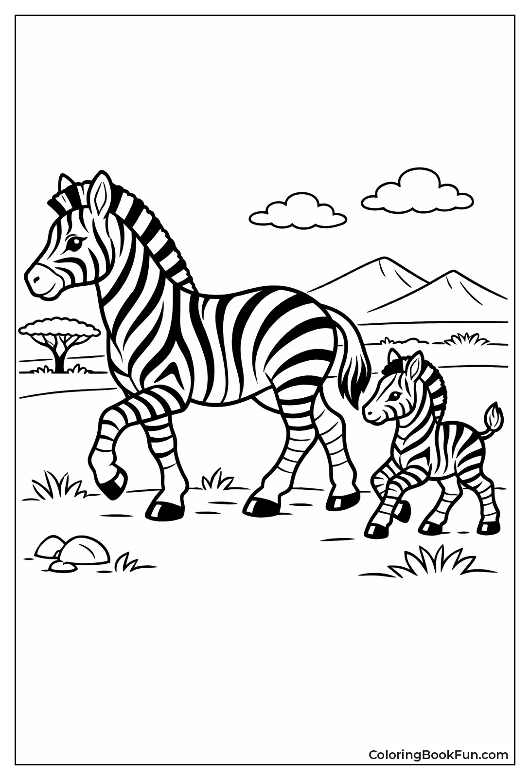 Foal Following Mother