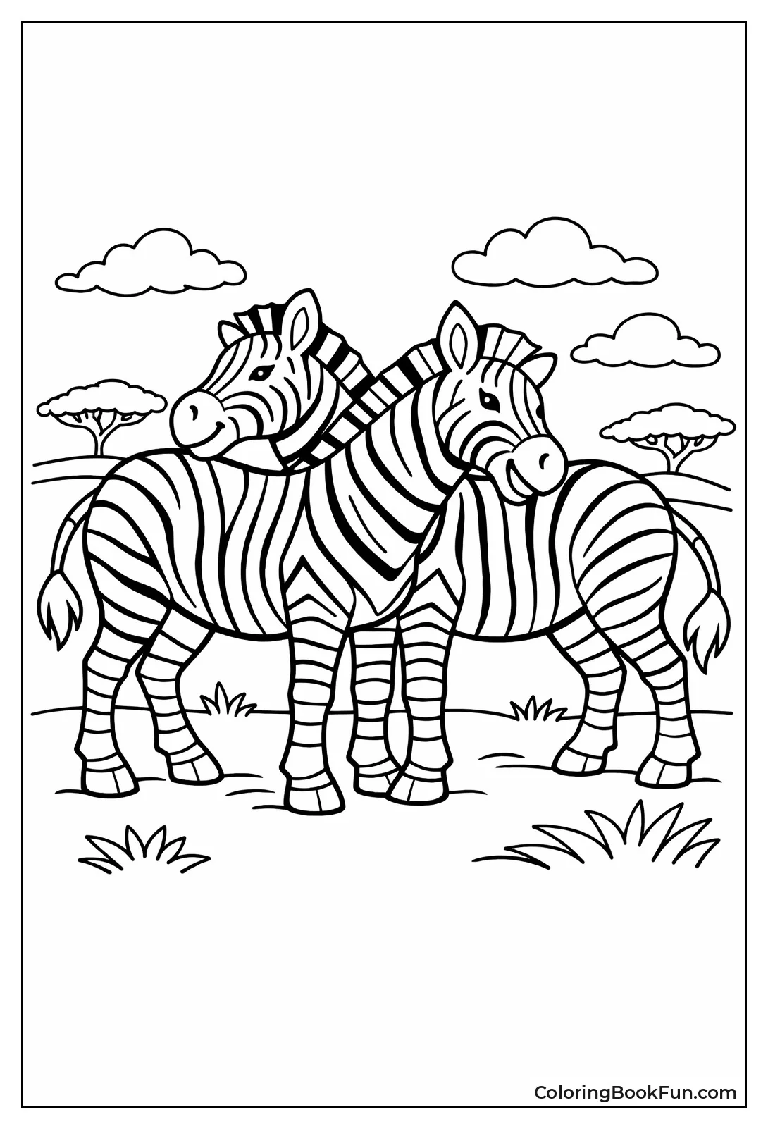 Zebra Mutual Grooming