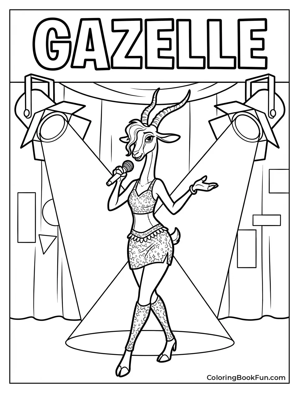 Gazelle Stage Pose