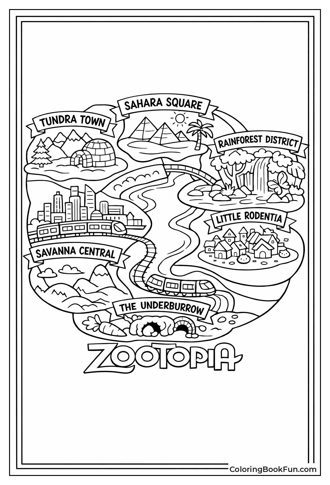 Zootopia Map