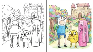 adventure time coloring pages