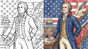 alexander hamilton coloring pages