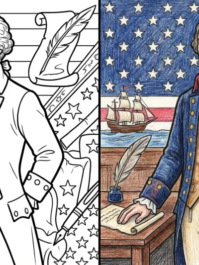 Alexander Hamilton coloring pages