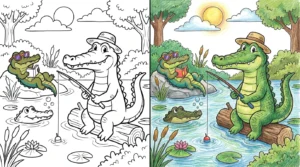alligator coloring pages