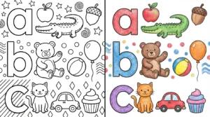 alphabet lowercase coloring pages
