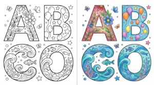 alphabet uppercase coloring pages