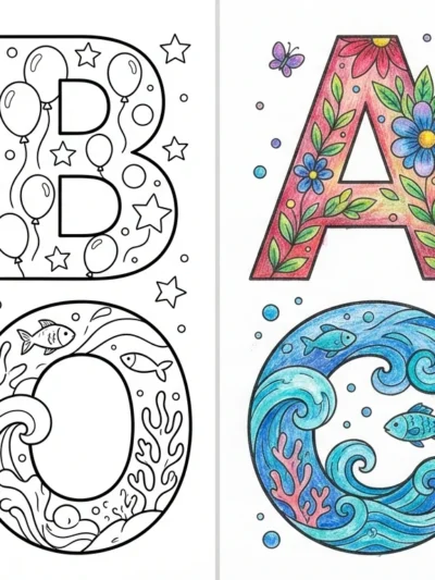 Alphabet Uppercase coloring pages