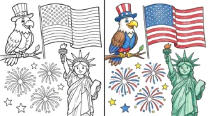 american flag coloring pages