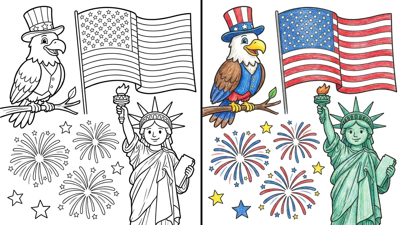 43 American Flag Coloring Pages (Free PDFs)