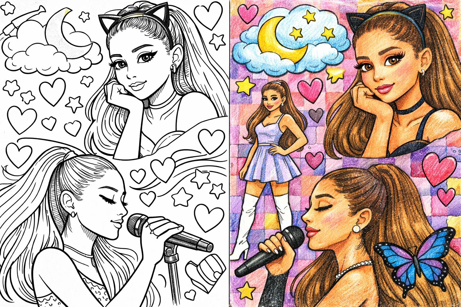 53 Ariana Grande Coloring Pages (Free PDFs)