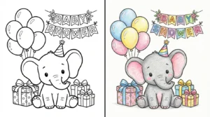 baby shower coloring pages