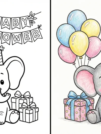 Baby Shower coloring pages