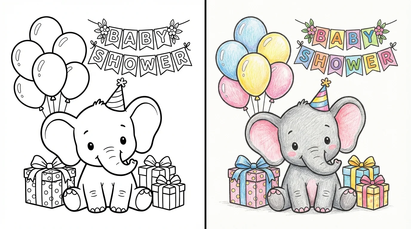 57 Baby Shower Coloring Pages (Free PDFs)
