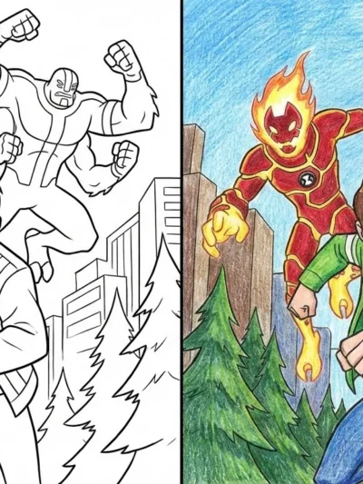 Ben 10 coloring pages