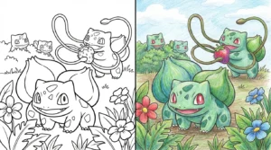 bulbasaur coloring pages