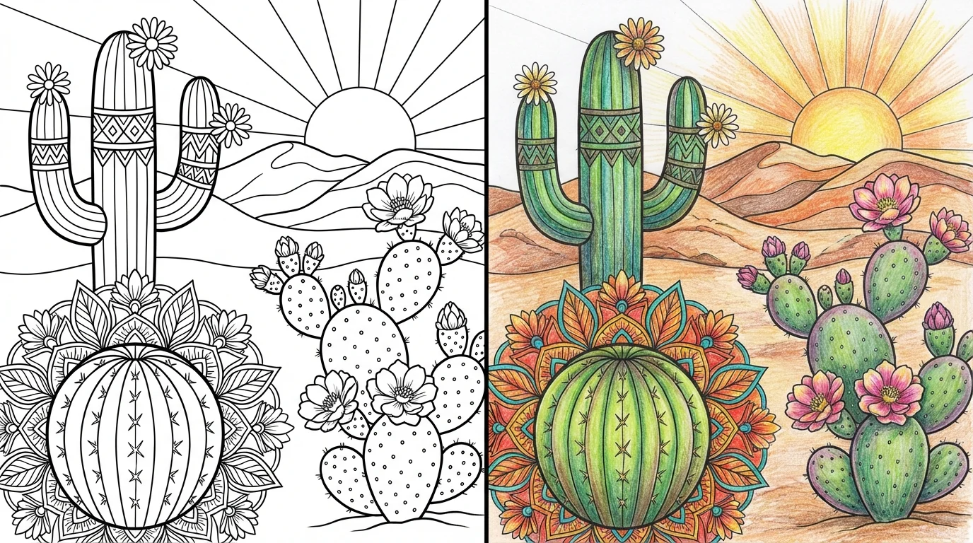 51 Cactus Coloring Pages (Free PDFs)