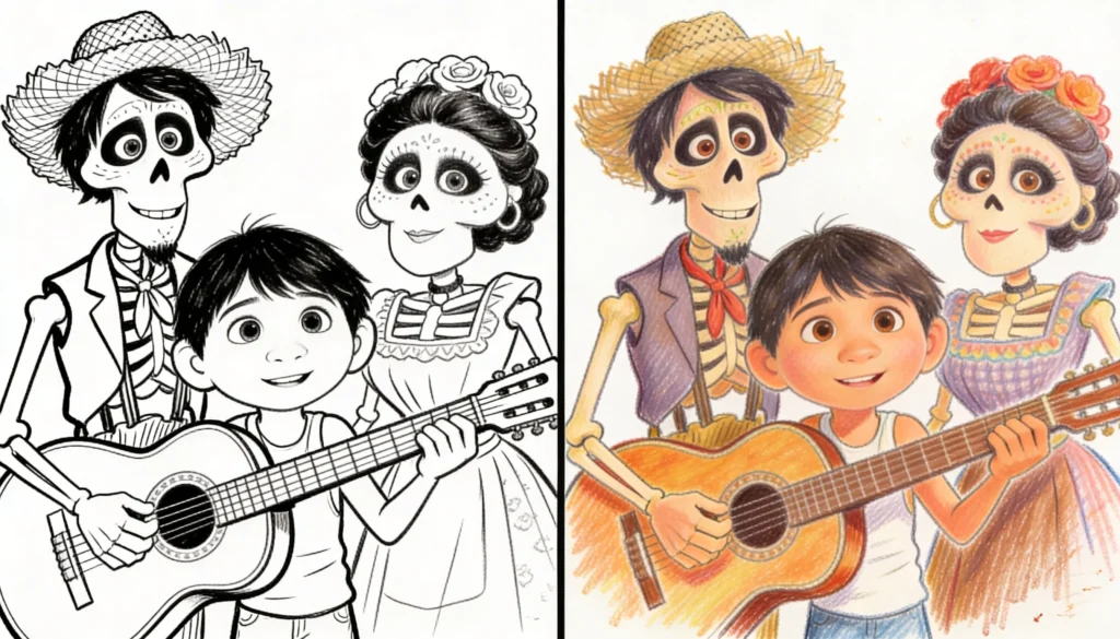 56 Coco Coloring Pages (Free PDFs) - ColoringBookFun