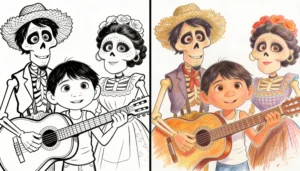 coco coloring pages