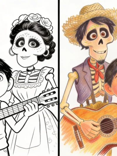 Coco coloring pages