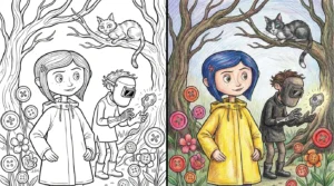 coraline coloring pages