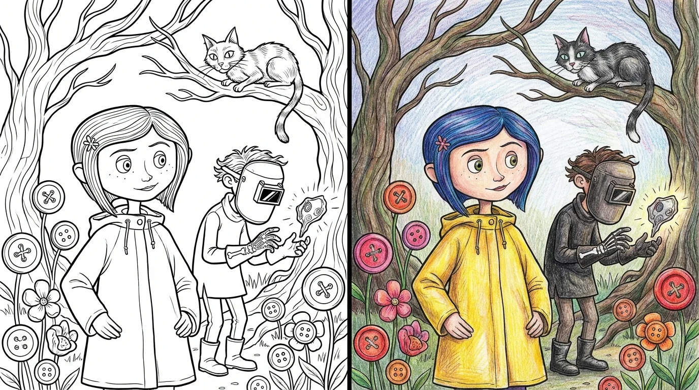 48 Coraline Coloring Pages (Free PDFs)