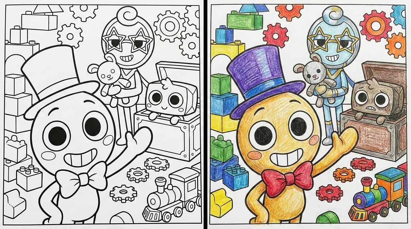 dandy's world coloring pages
