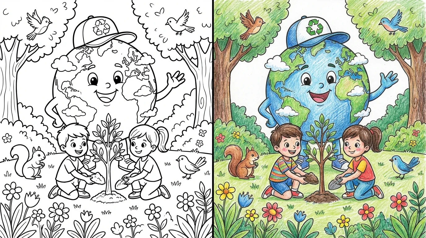 60 Earth Day Coloring Pages (Free PDFs)