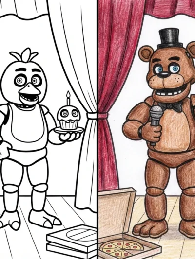 Five Night At Freddy’s coloring pages