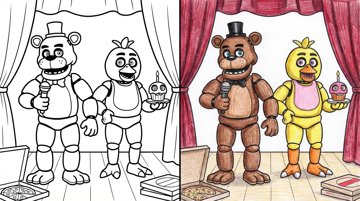 46 Five Night At Freddy’S Coloring Pages (Free PDFs)