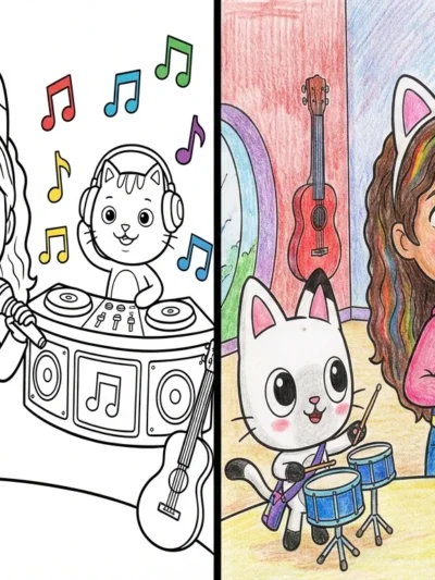 Gabby’s Dollhouse coloring pages