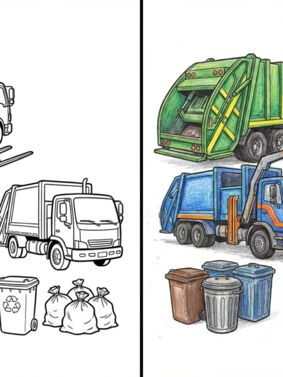 Garbage Truck coloring pages