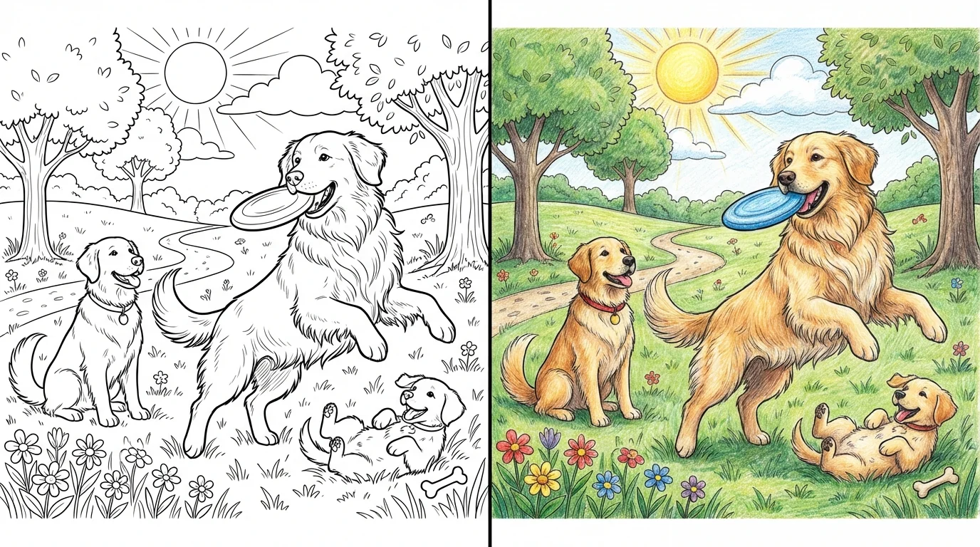 54 Golden Retriever Coloring Pages (Free PDFs)