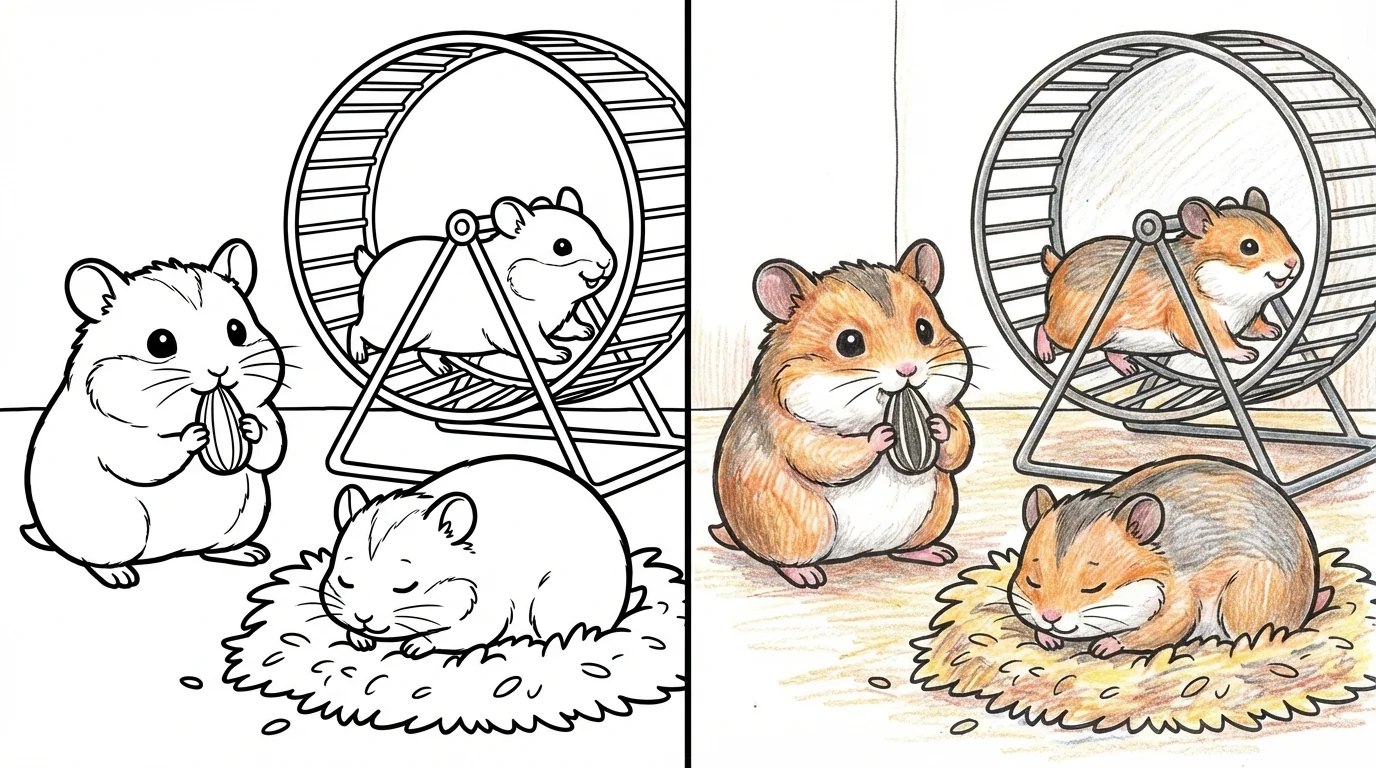 54 Hamster Coloring Pages (Free PDFs)