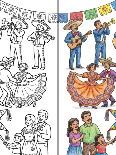 Hispanic Heritage Month coloring pages