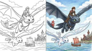how to train your dragon coloring pages