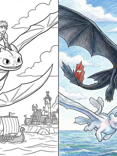 How To Train Your Dragon coloring pages