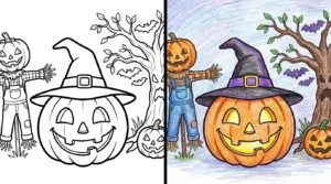 jack o lantern coloring pages