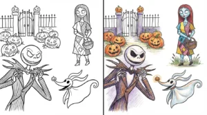 jack skellington coloring pages