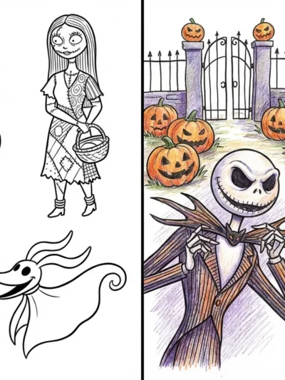 Jack Skellington coloring pages