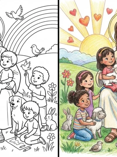 Jesus Loves Me coloring pages