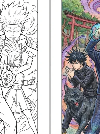 Jujutsu Kaisen coloring pages